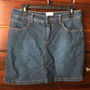 jean skirt with built in shorts